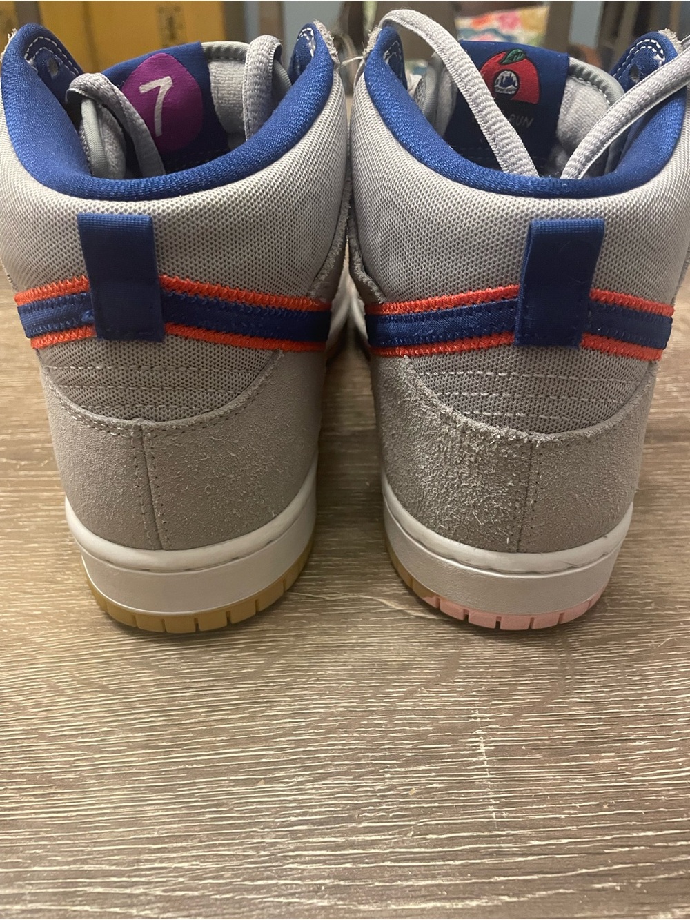 Nike SB Dunk High NY Mets. 9.5! Bubble Gum pack. No Box - Picture 7 of 7